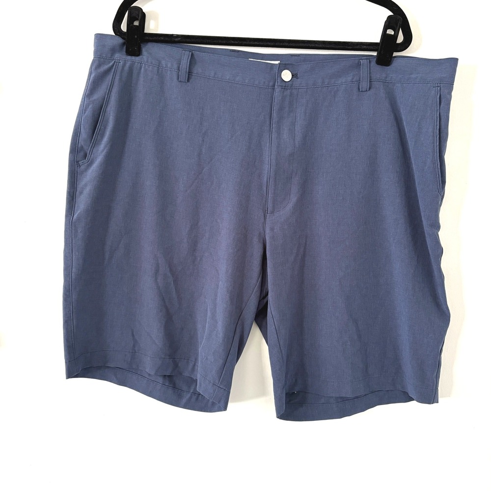 Peter Millar Mens Size 42 Blue Golf Shorts Lightweight Comfort Zip Pocket